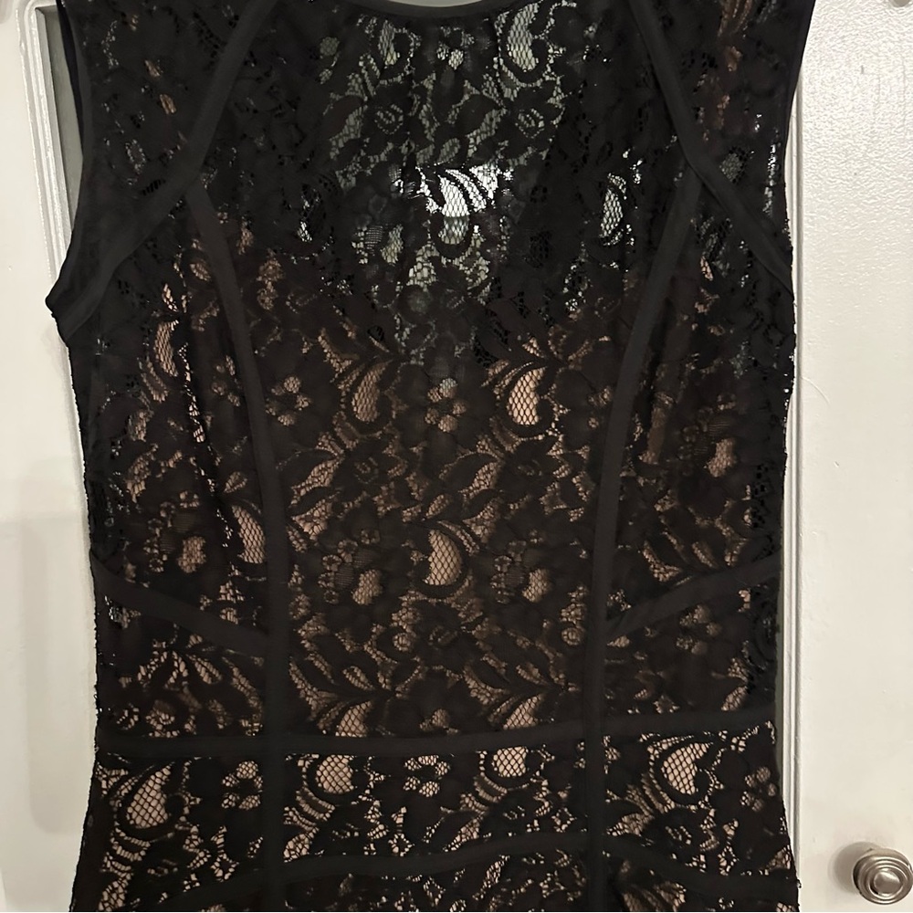 BCBGMaxAzria Black Lace Dress - Picture 4 of 9